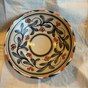 VTG Art Pottery Mo Hamid Star England Hand-Painted Ceramic Serving Bowl